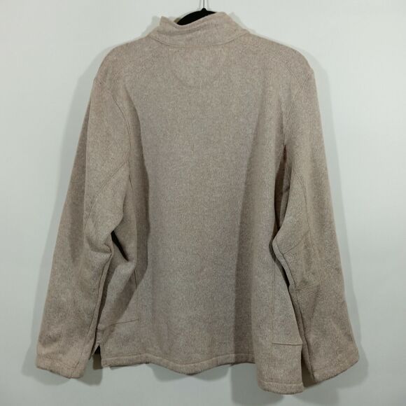 Men's WOOLRICH Beige Snap T Pullover Sweater Size XL - Picture 5 of 6